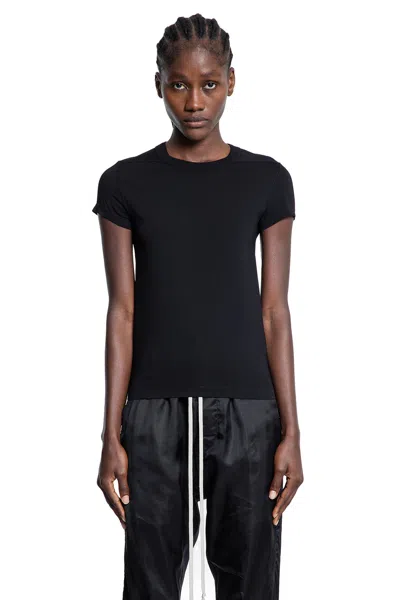 Rick Owens Woman Black T-shirts & Tank Tops