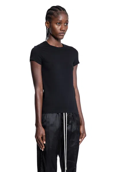 Rick Owens Woman Black T-shirts & Tank Tops