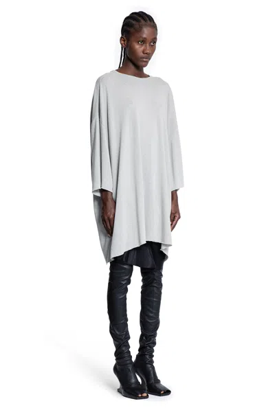 Rick Owens Woman Grey T-shirts & Tank Tops
