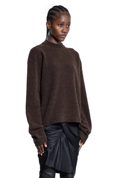 Rick Owens Woman Brown Knitwear
