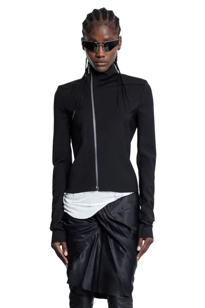 Rick Owens Woman Jacket Black Size 8 Virgin Wool In Black