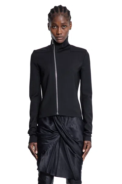 Rick Owens Woman Jacket Black Size 8 Virgin Wool In Black