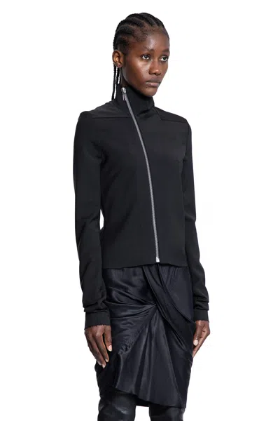 Rick Owens Woman Jacket Black Size 8 Virgin Wool In Black