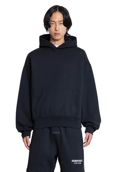 Fear Of God Man Black Sweatshirts In Blue