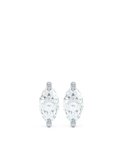 Loev 18kt White Gold The Marquise Earrings