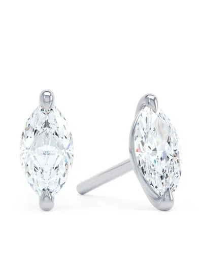 Loev 18kt White Gold The Marquise Earrings