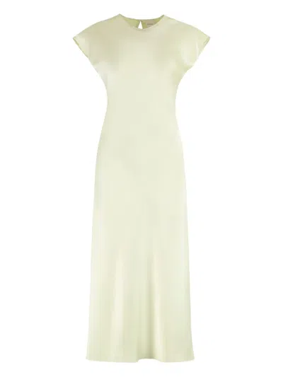 Calvin Klein Keyhole-back Satin Midi Dress