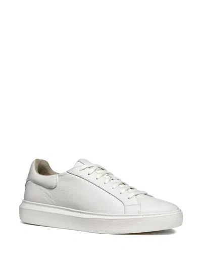 Geox Deiven Lace-up Sneakers In White