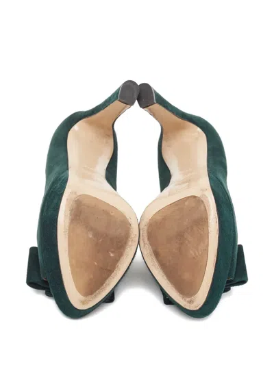 Pre-owned Miu Miu Suede Platform Pumps