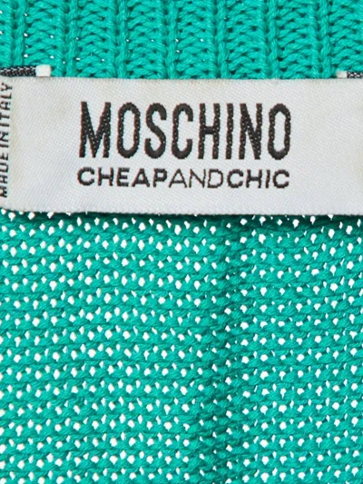 Pre-owned Moschino Floral-appliqué Cardigan