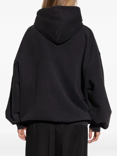 Vetements Graphic-print Cotton Hoodie In Black