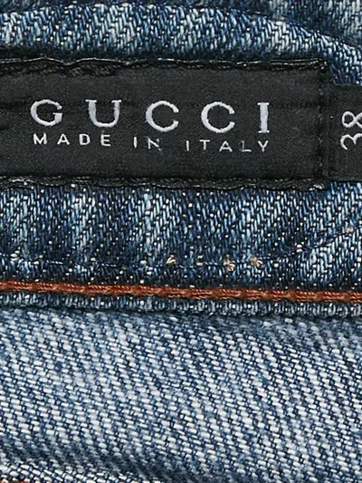 Pre-owned Gucci 2006 Embroidered Jeans