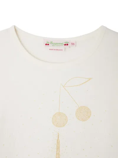 Bonpoint Kid - Tidjane Paris Print T-shirt In White
