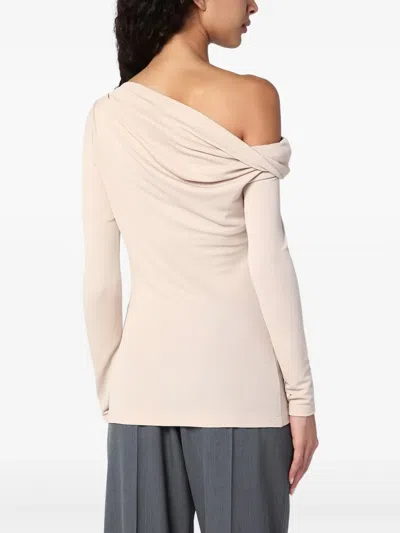 Givenchy One-shoulder Draped Sweater