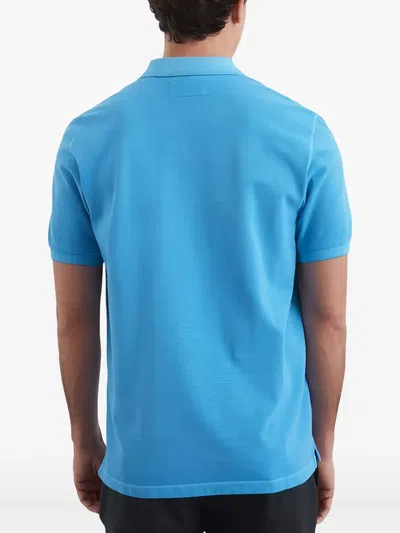 Marc O'polo Logo-embroidered Polo Shirt In Blue