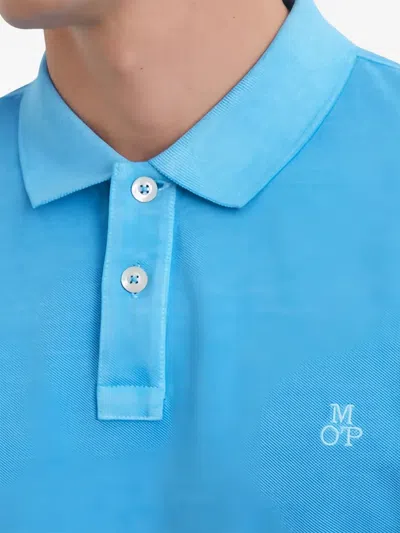 Marc O'polo Logo-embroidered Polo Shirt In Blue