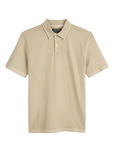 Marc O'polo Button-up Polo Shirt In Brown