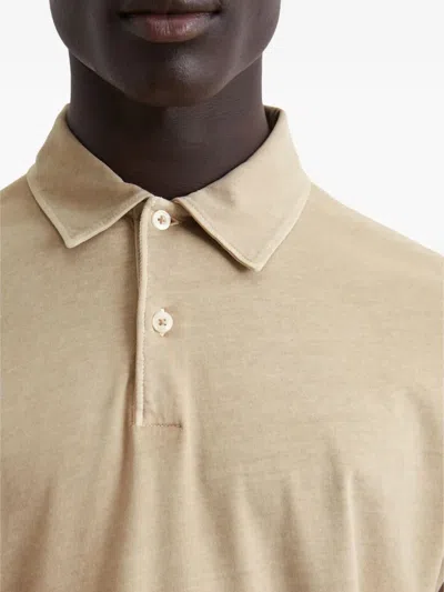 Marc O'polo Button-up Polo Shirt In Brown