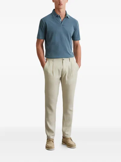 Marc O'polo Cotton Polo Shirt In Blue