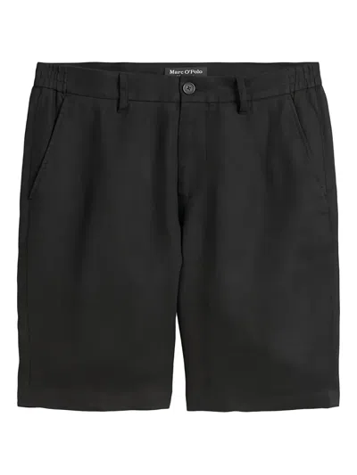 Marc O'polo Linen Shorts In Black