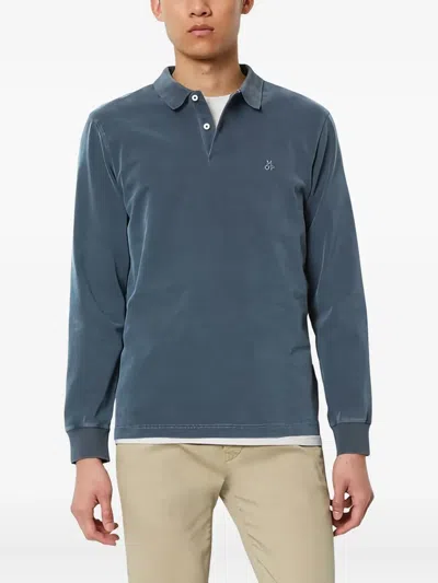 Marc O'polo Long-sleeve Polo Shirt In Blue