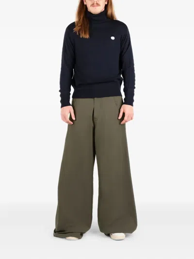 Société Anonyme Roll-neck Logo-patch Sweater In Blue