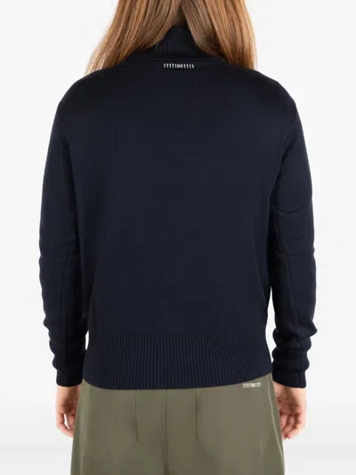 Société Anonyme Roll-neck Logo-patch Sweater In Blue