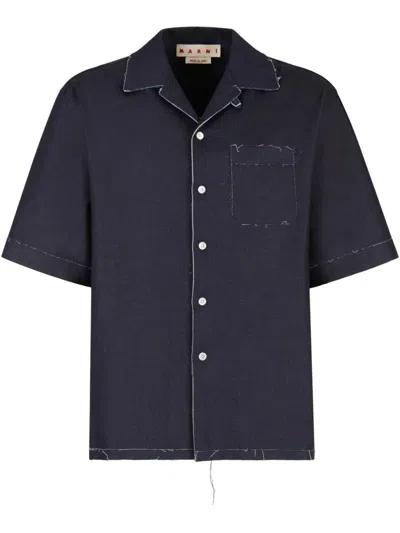 Marni Short-sleeved Denim Shirt