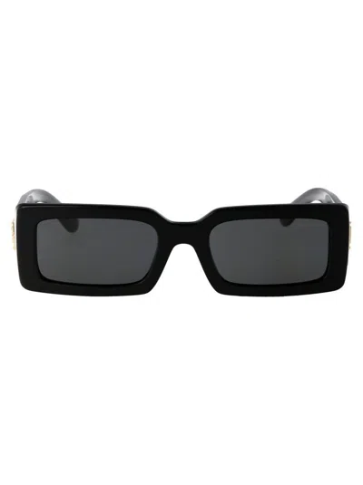 Dolce & Gabbana Black Acetate Sunglasses In Black