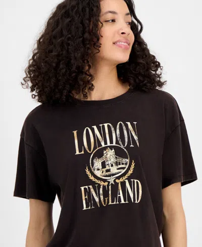 And Now This Women's London Graphic T-shirt, Exclusively At Macy's In Black