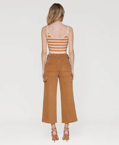 Avec Les Filles Drawstring Waist Crop Carpenter Pants