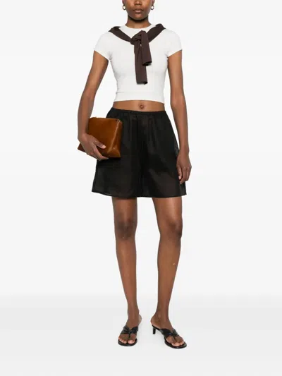 Totême Elasticated Ramie Shorts