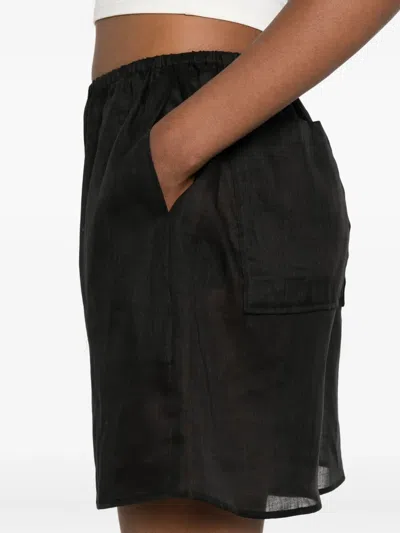 Totême Elasticated Ramie Shorts