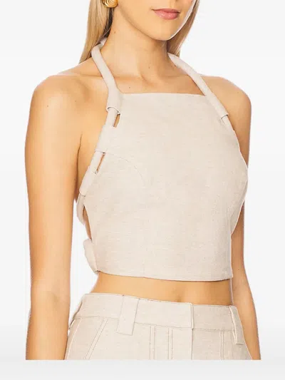 Cult Gaia Themis Rope-detail Tank Top In Nude