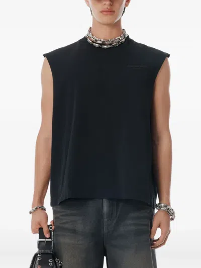 Alexander Wang Cotton Tank Top In Blue