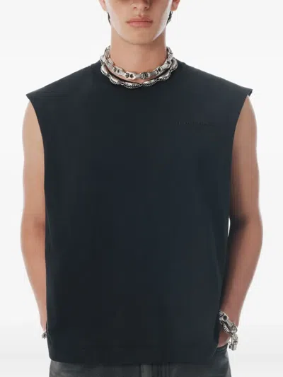 Alexander Wang Cotton Tank Top In Blue