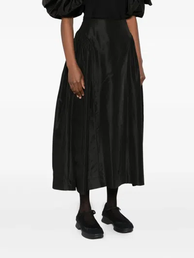 Simone Rocha Pleated-details Midi Skirt