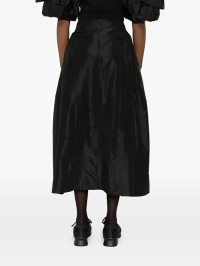 Simone Rocha Pleated-details Midi Skirt