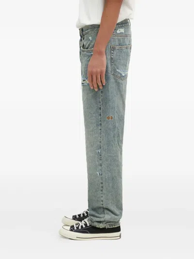 Ksubi Anti K Stage Dive Trashed Regular Jeans In Blue