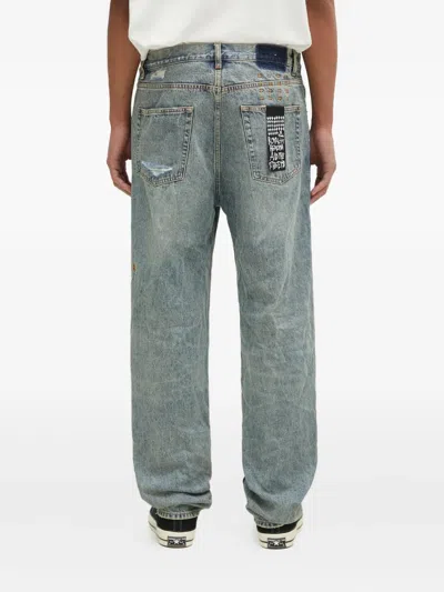 Ksubi Anti K Stage Dive Trashed Regular Jeans In Blue
