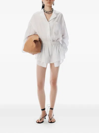 Alexander Wang Striped Jumpsuit In White