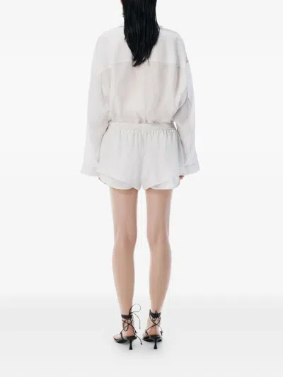 Alexander Wang Striped Jumpsuit In White