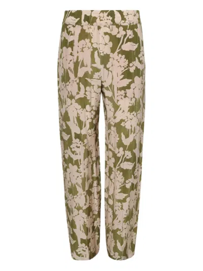 Victoria Beckham Womens Parakeet Blush Floral-print Silk-crepe Pyjama Trousers In Multi