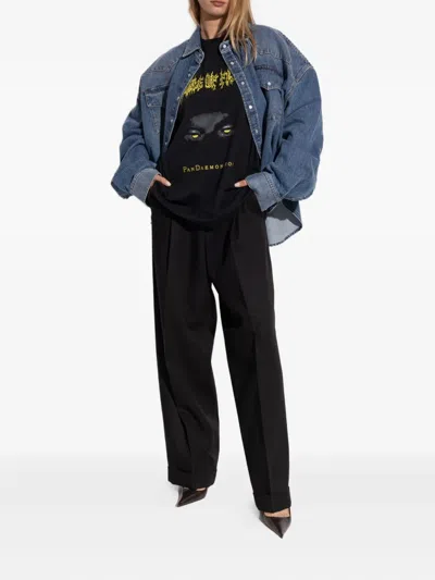 Vetements Button-fastening Denim Shirt In Blue