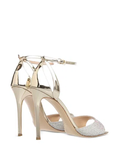 Ninalilou 105mm Lady Stiletto Sandals In Gold