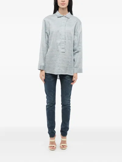 Giorgio Armani Asymmetric Printed Blouse