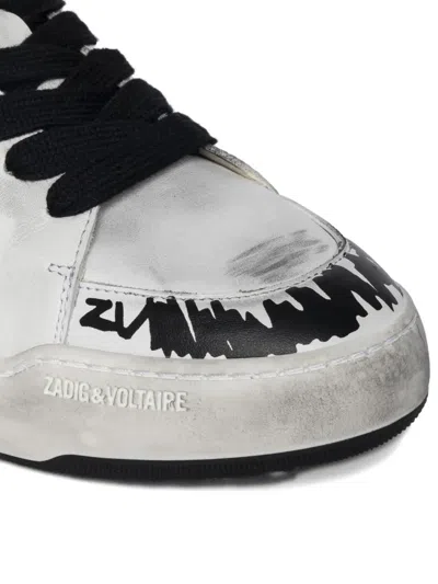 Zadig & Voltaire Fly Wings Sneakers In White