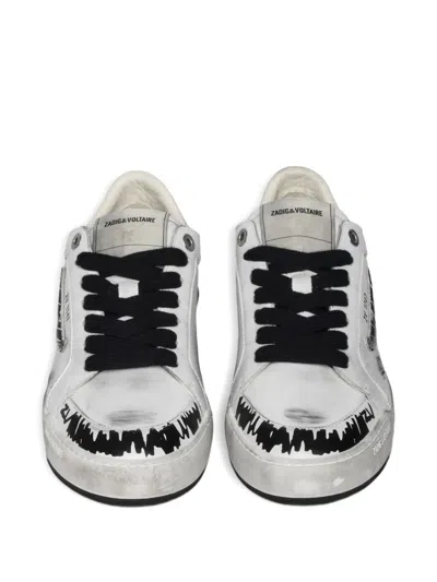 Zadig & Voltaire Fly Wings Sneakers In White