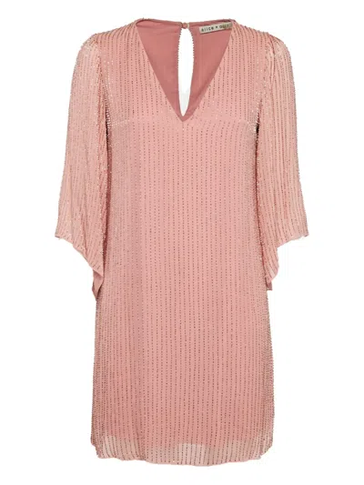 Pre-owned Alice And Olivia V-neck Dress
