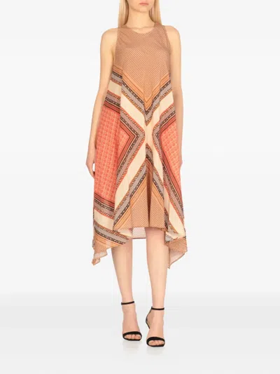 Antonelli Geometric-print Midi Dress
